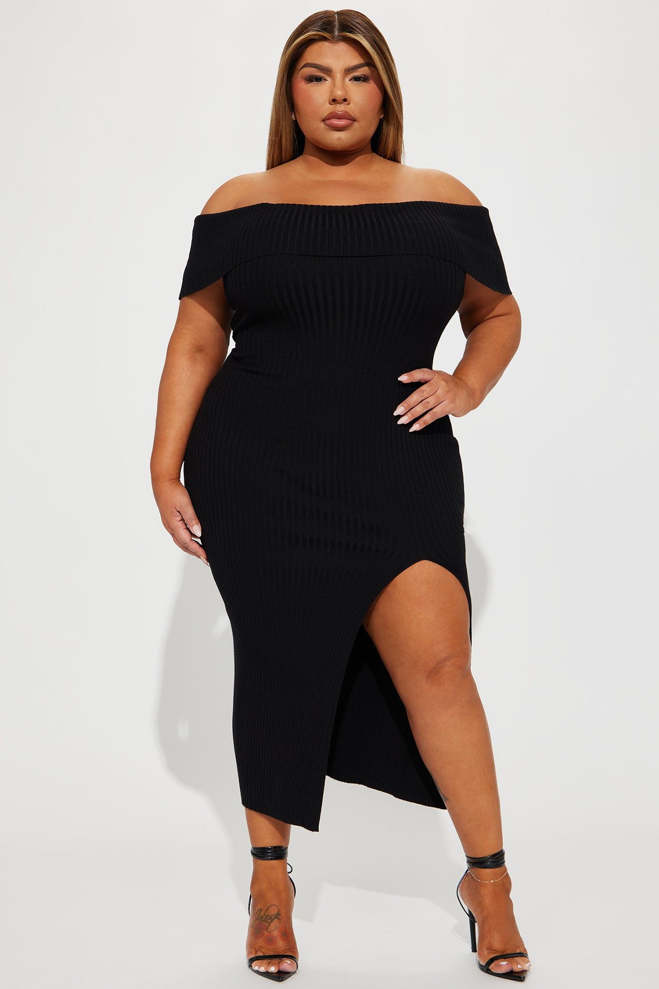 Adrienne Sweater Midi Dress - Black sold by Fashion Nova product image thumbnail 4