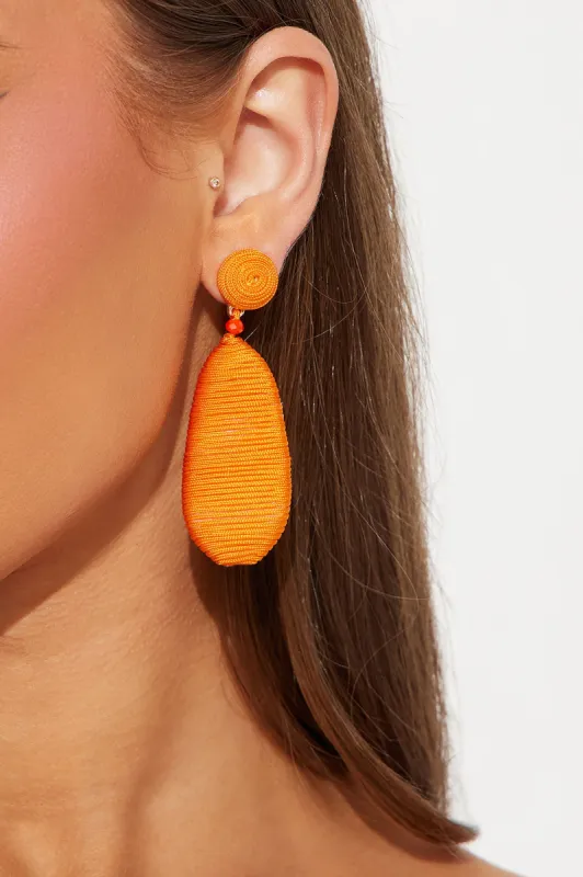 Let's Mingle Earrings - Orange sold by Fashion Nova