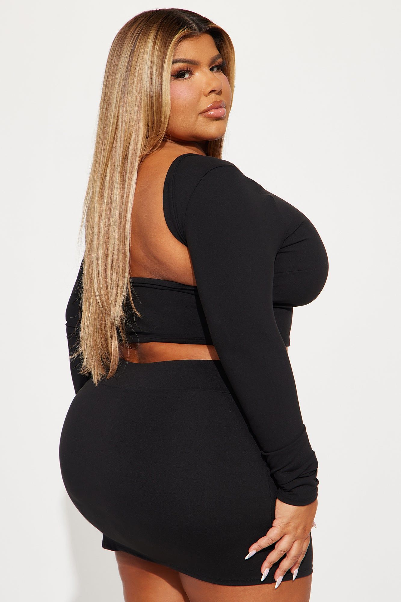 Clarissa Backless Skirt Set - Black sold by Fashion Nova product image thumbnail 5