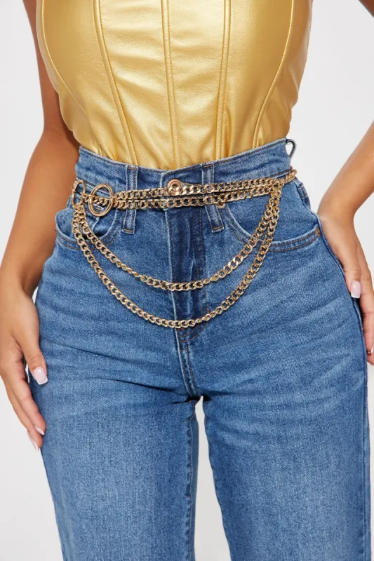 Edgy Girl Belt Chain  - Gold sold by Fashion Nova