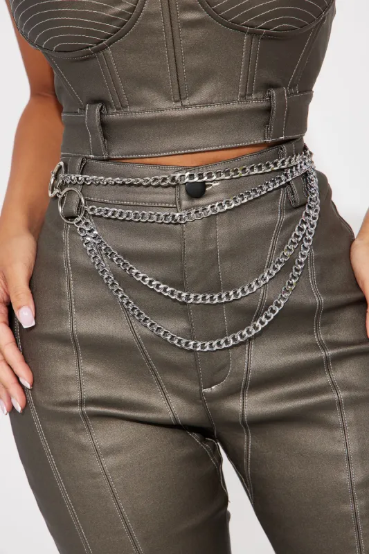 Edgy Girl Belt Chain  - Silver sold by Fashion Nova