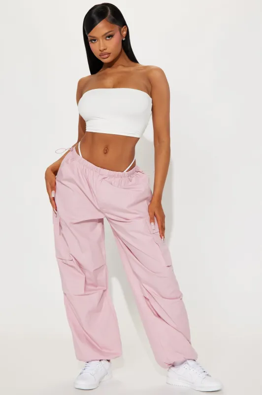 Let's Play Cargo Jogger - Mauve sold by Fashion Nova
