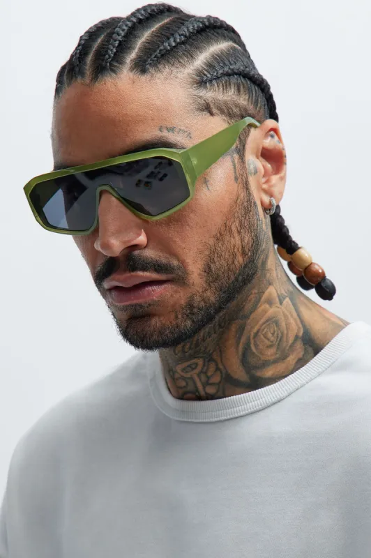 Solstice Sunglasses - Olive sold by Fashion Nova