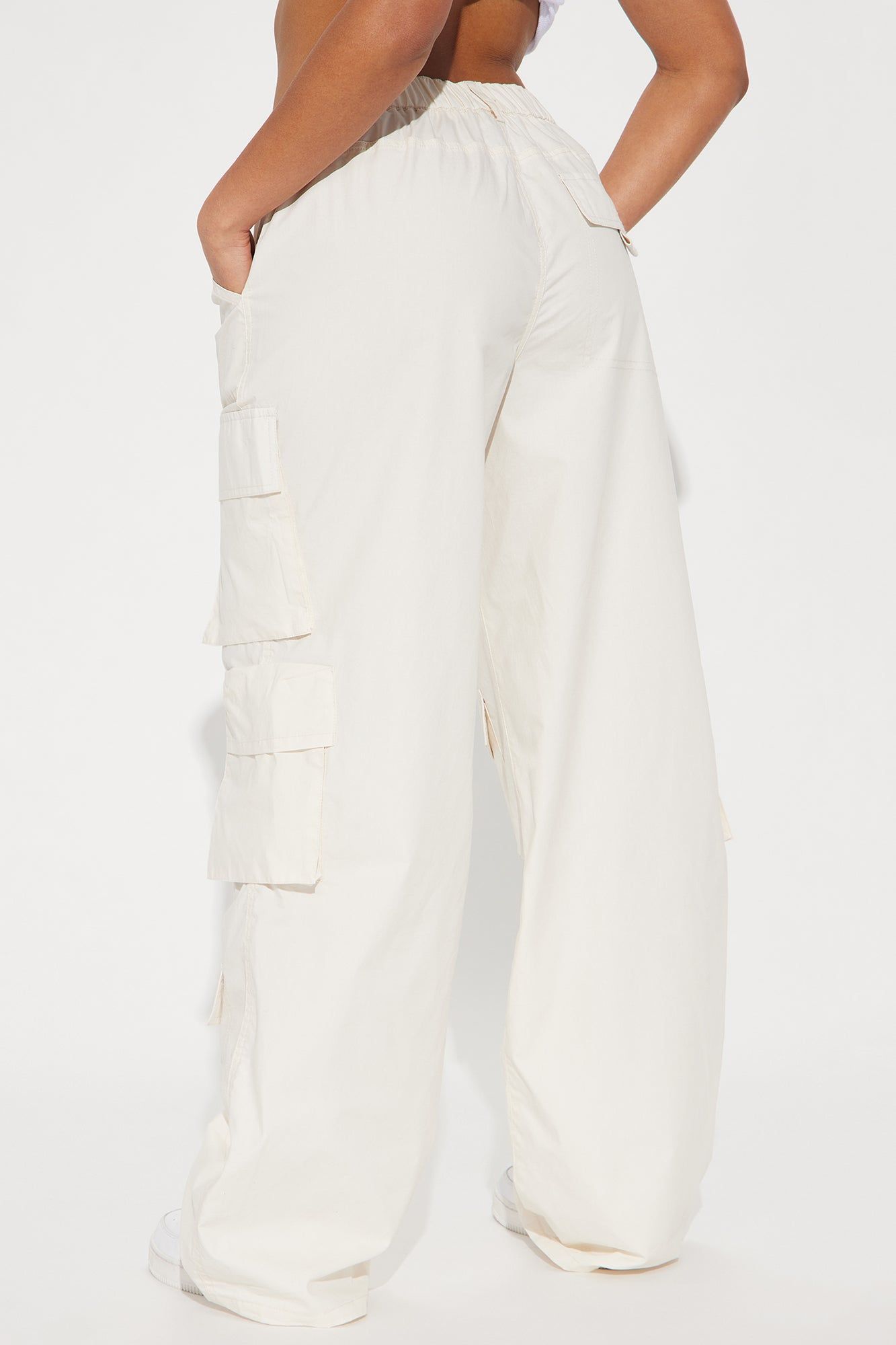 Jeanette Poplin Cargo Pant - Ivory sold by Fashion Nova product image thumbnail 4