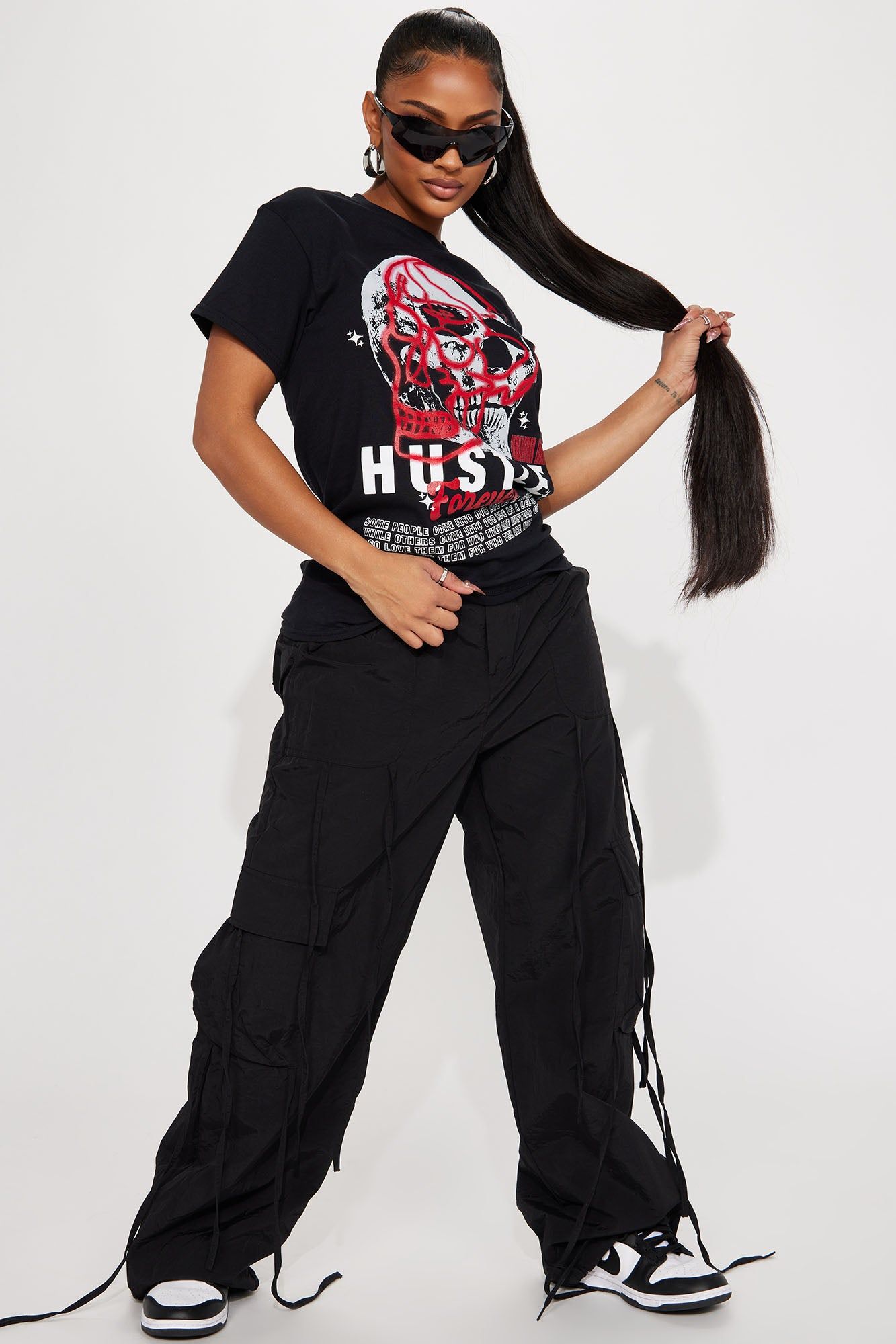Hustle Forever Graphic Tshirt - Black sold by Fashion Nova product image thumbnail 2