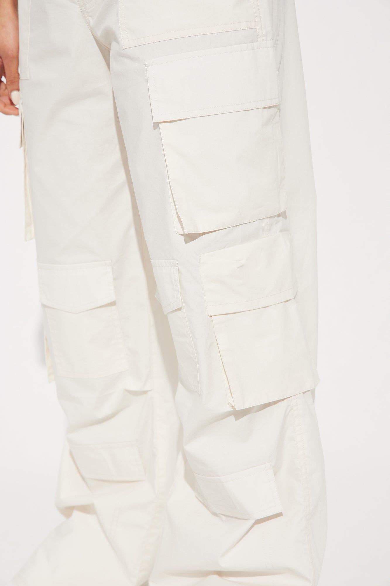 Jeanette Poplin Cargo Pant - Ivory sold by Fashion Nova product image thumbnail 3