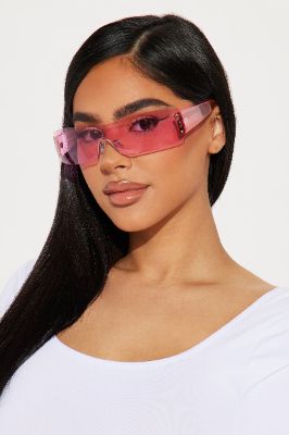 Not Living With Out You Sunglasses - Pink sold by Fashion Nova