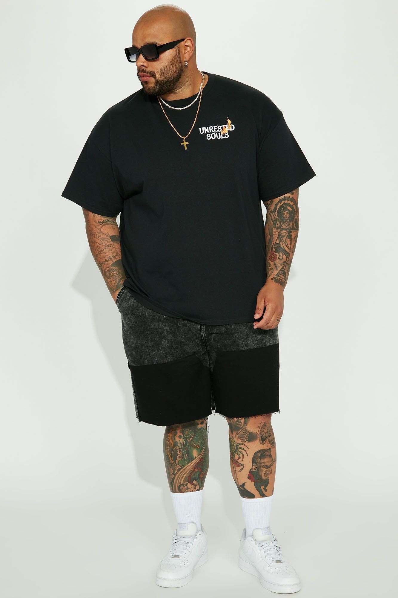 Keep It Going Relaxed Denim Shorts - Black sold by Fashion Nova product image thumbnail 6