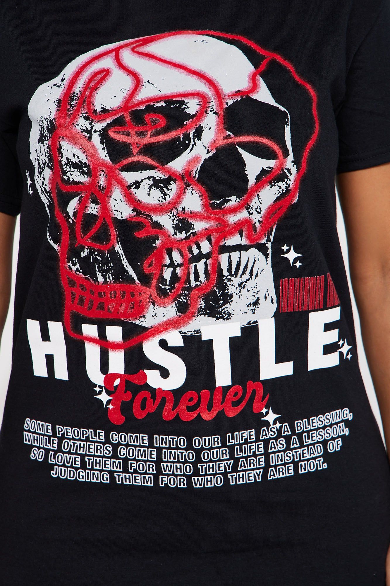 Hustle Forever Graphic Tshirt - Black sold by Fashion Nova product image thumbnail 3
