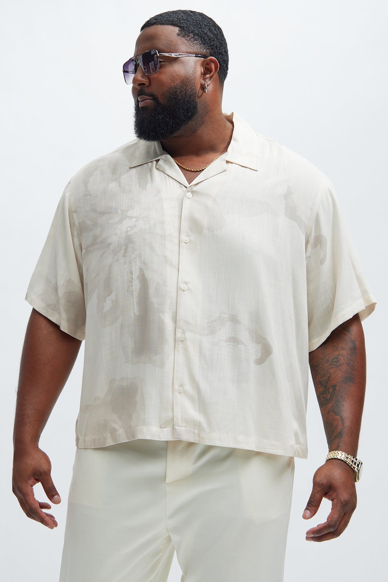 Flor Art Shirt - Cream/combo sold by Fashion Nova product image thumbnail 5