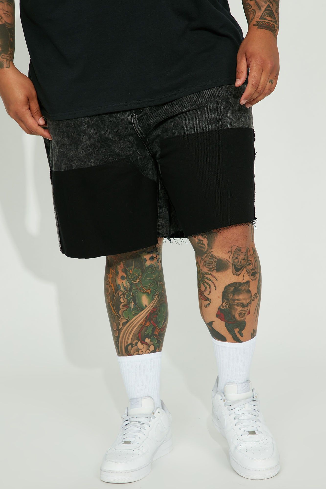 Keep It Going Relaxed Denim Shorts - Black sold by Fashion Nova product image thumbnail 2