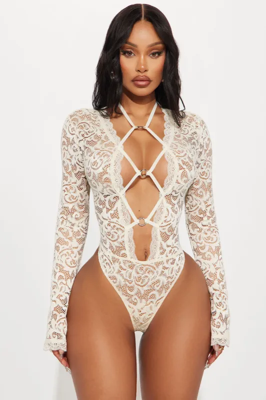 Better Without You Bodysuit - Cream sold by Fashion Nova
