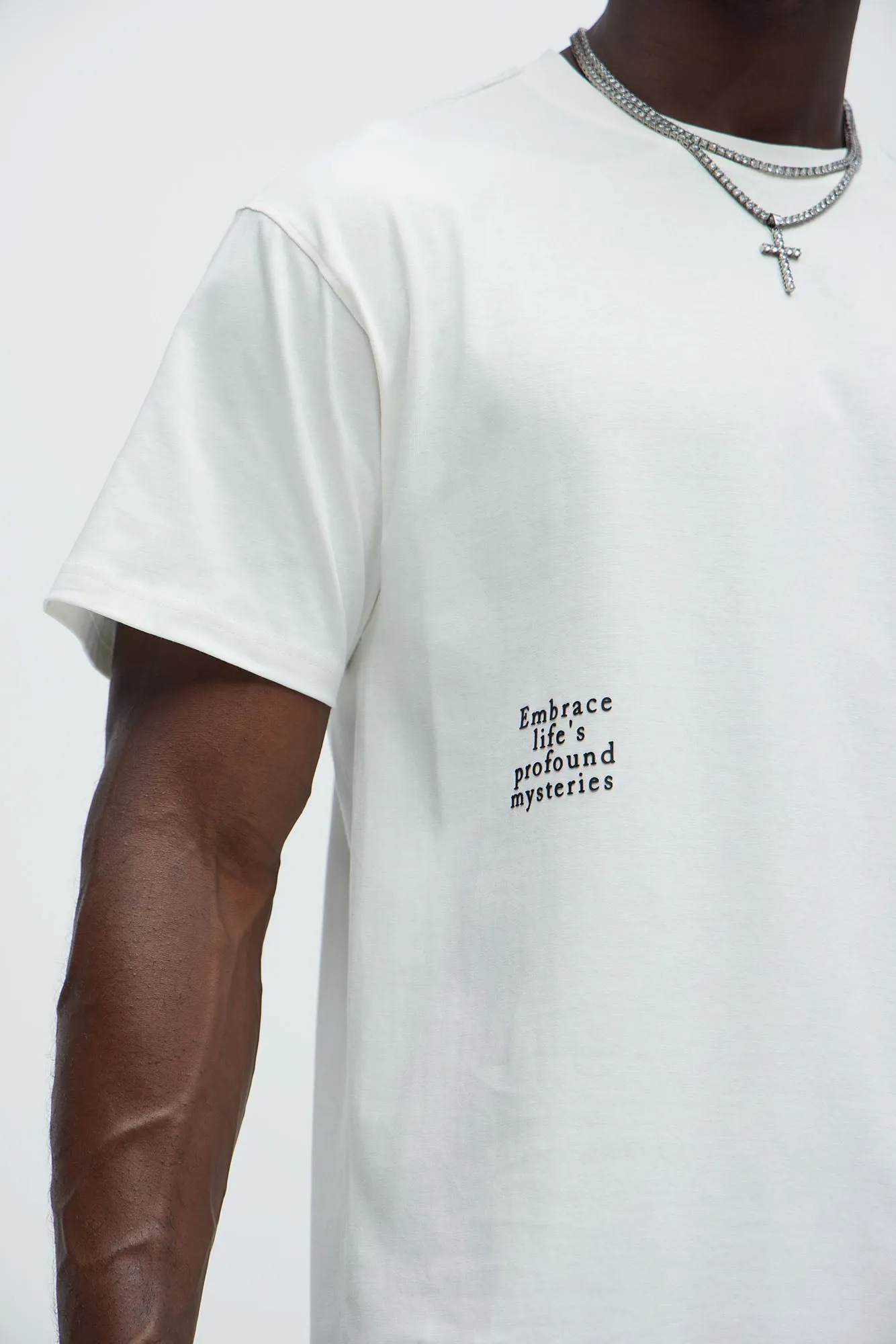 Embrace Life's Profound Mysteries Short Sleeve Tee - White sold by Fashion Nova product image thumbnail 3