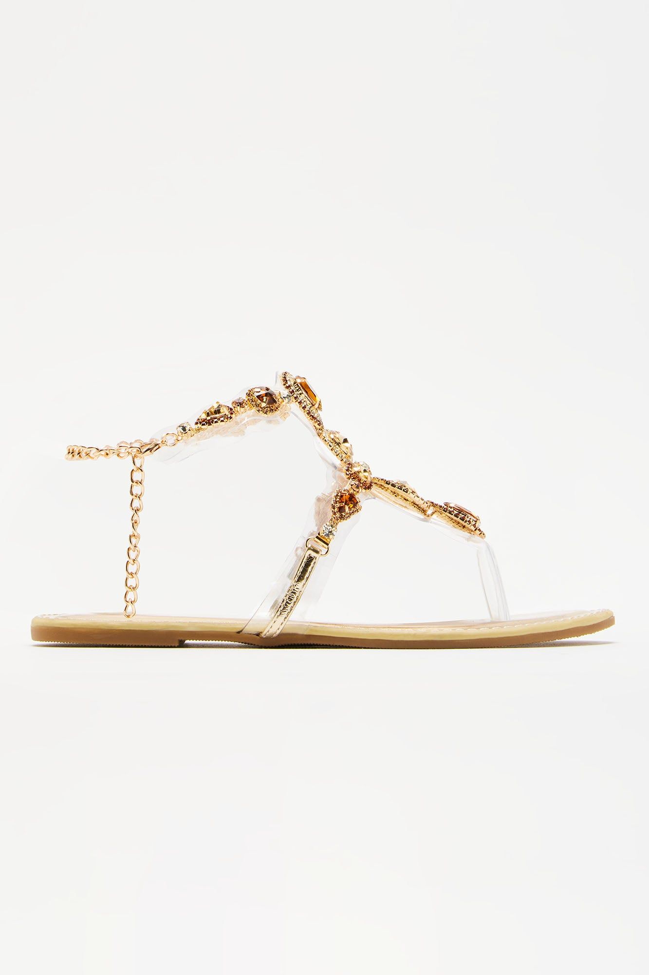 Aislinn Embellished Strappy Sandals - Gold sold by Fashion Nova product image thumbnail 5
