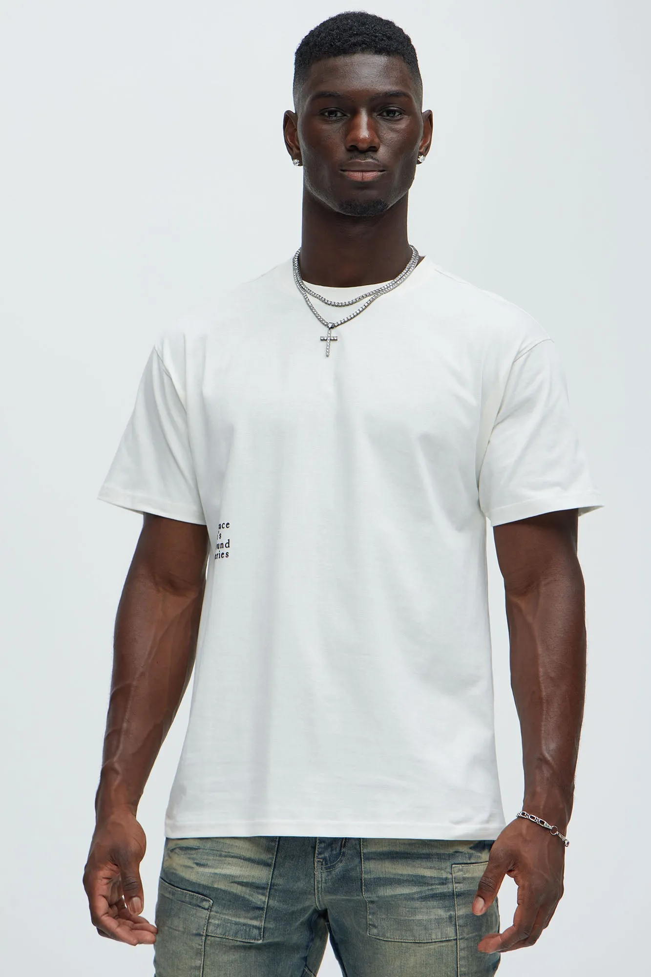 Embrace Life's Profound Mysteries Short Sleeve Tee - White sold by Fashion Nova