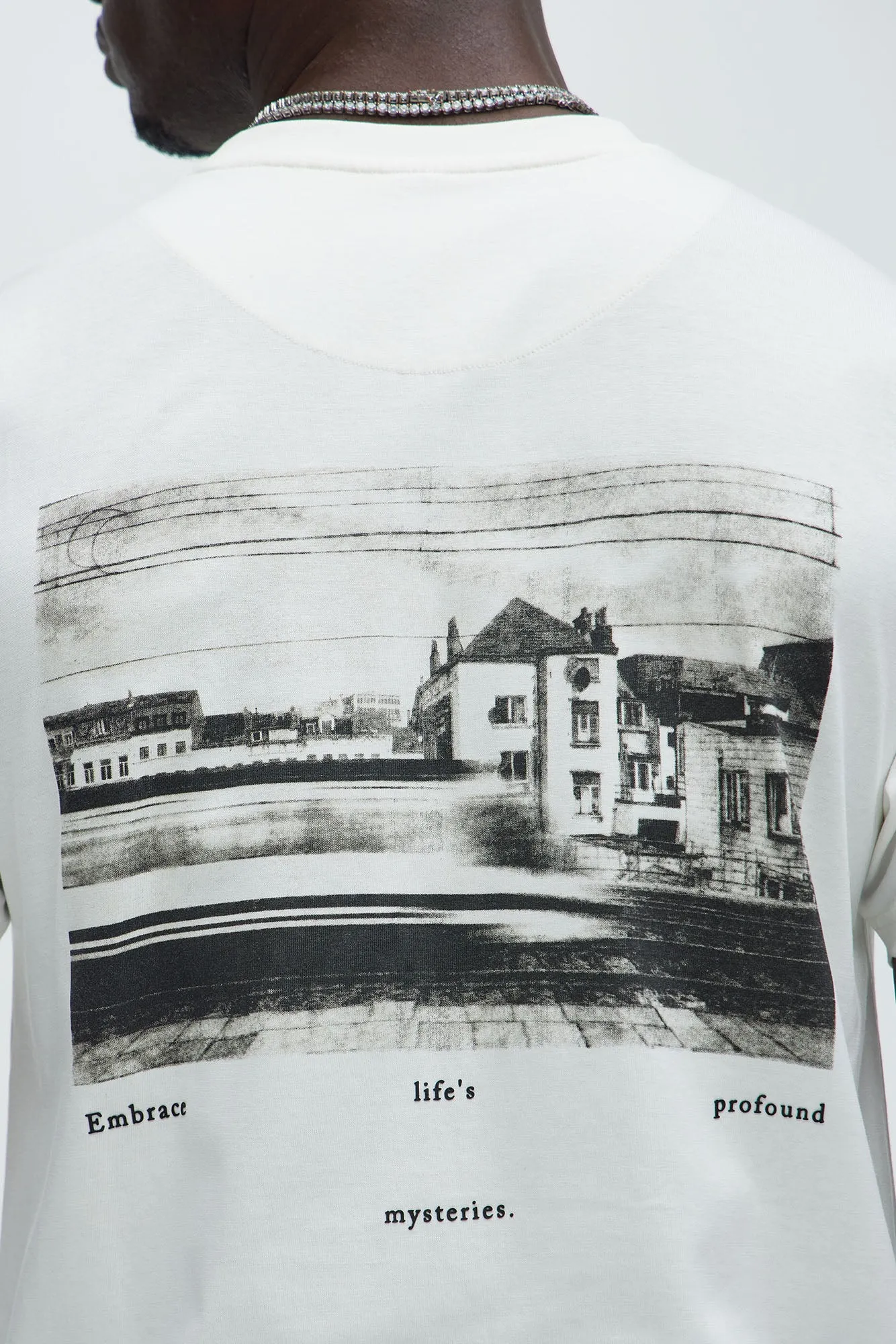 Embrace Life's Profound Mysteries Short Sleeve Tee - White sold by Fashion Nova product image thumbnail 4
