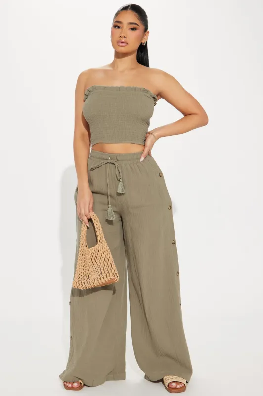 Main Character Pant Set - Olive sold by Fashion Nova