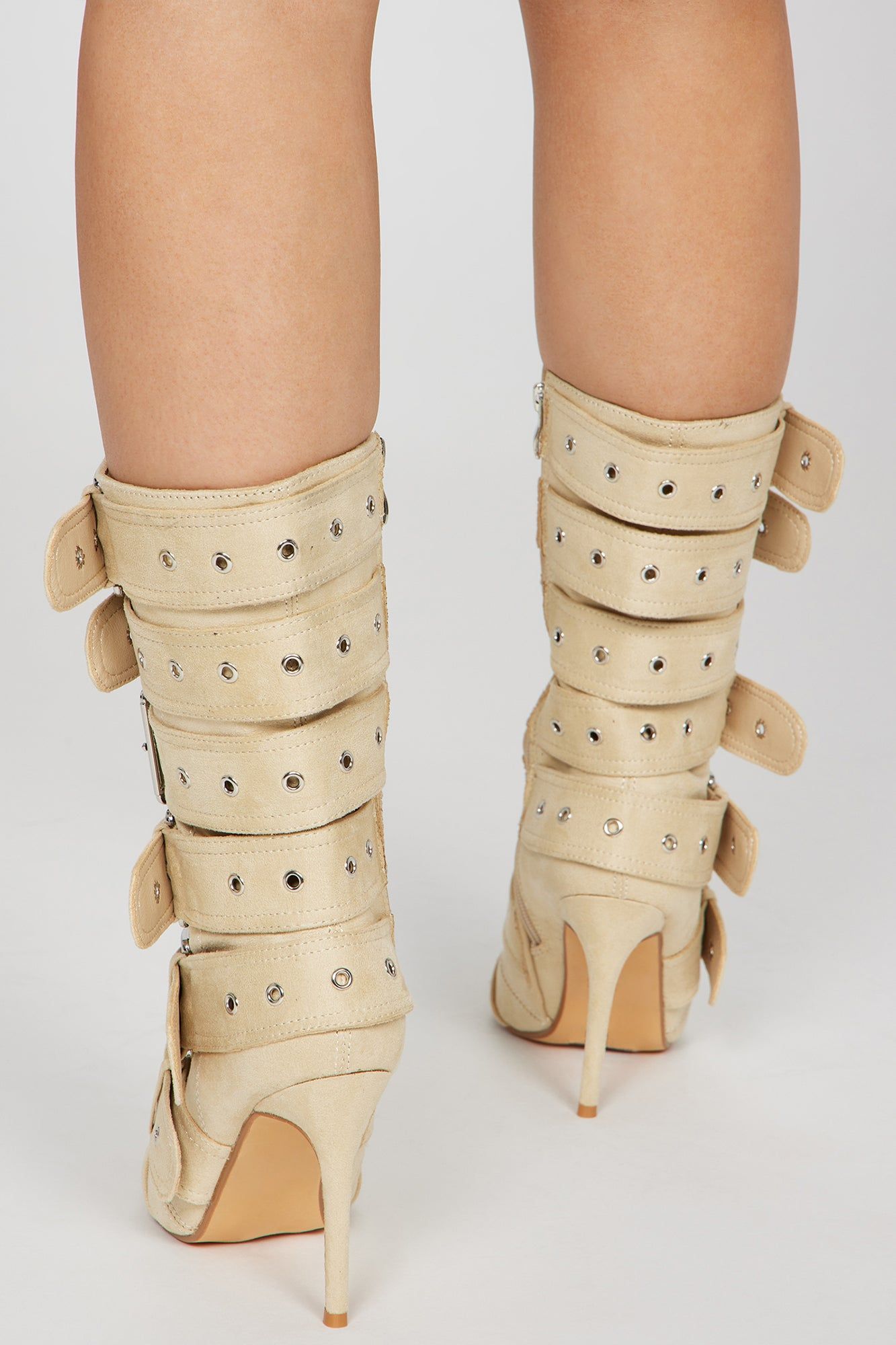 Iconic Moment Booties - Cream sold by Fashion Nova product image thumbnail 4