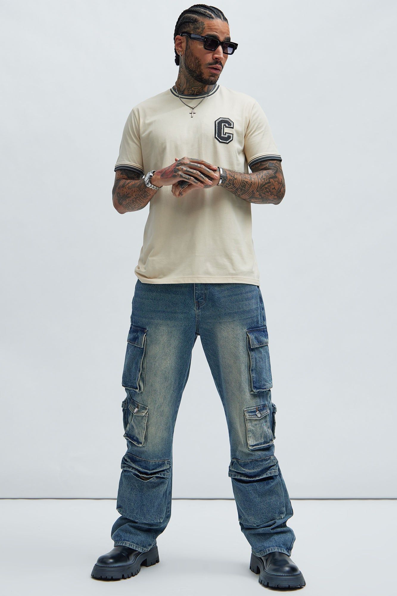 On The C Short Sleeve Tee - Cream sold by Fashion Nova product image thumbnail 2