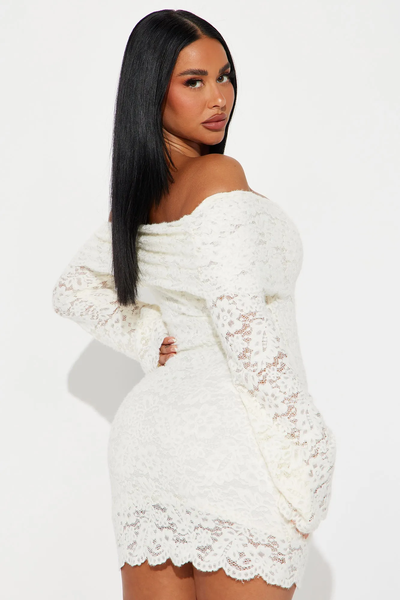 Aurelia Lace Mini Dress - Ivory sold by Fashion Nova product image thumbnail 3
