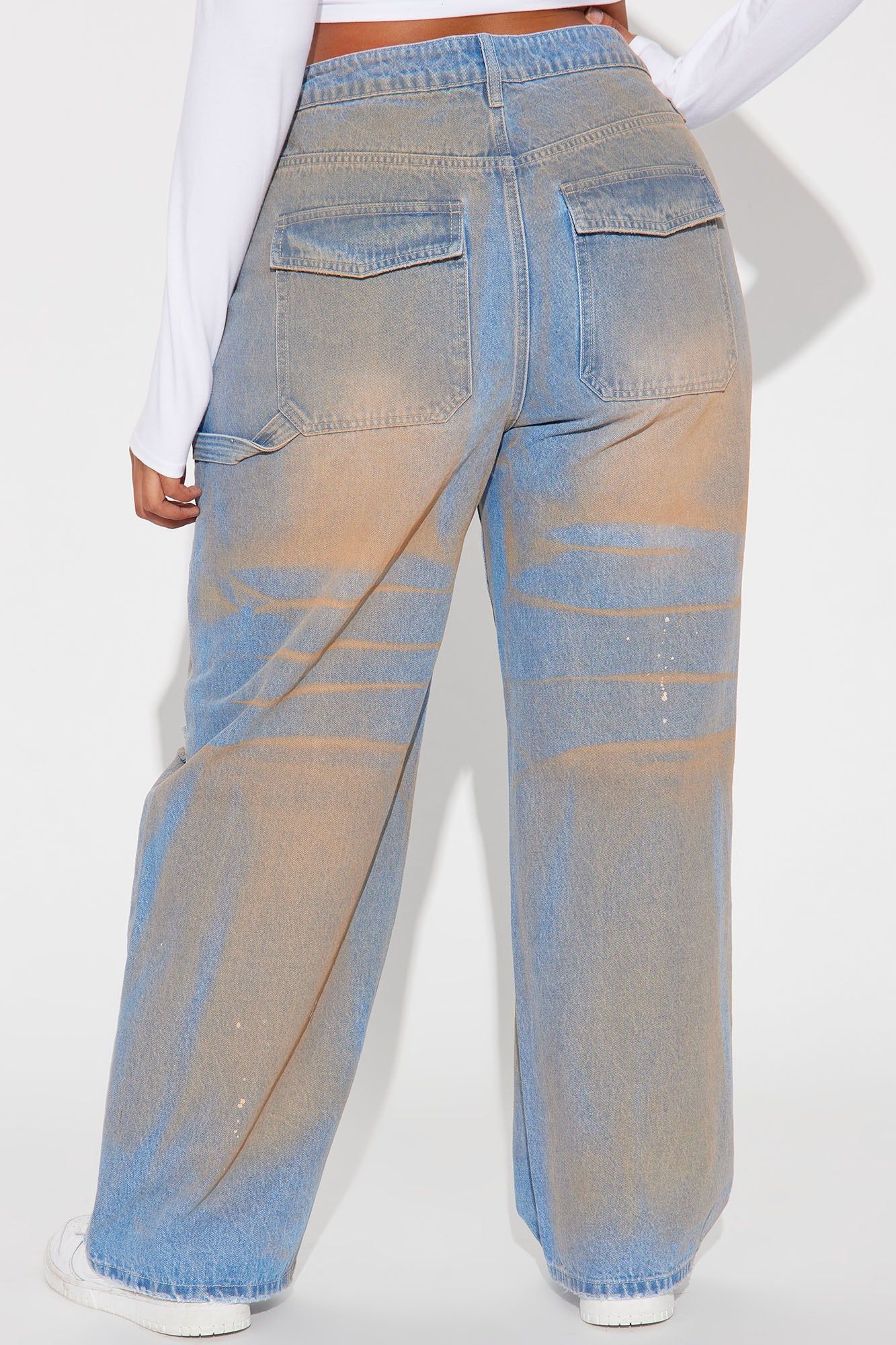Dirty Work Ripped Utility Jeans - Medium Wash sold by Fashion Nova product image thumbnail 6