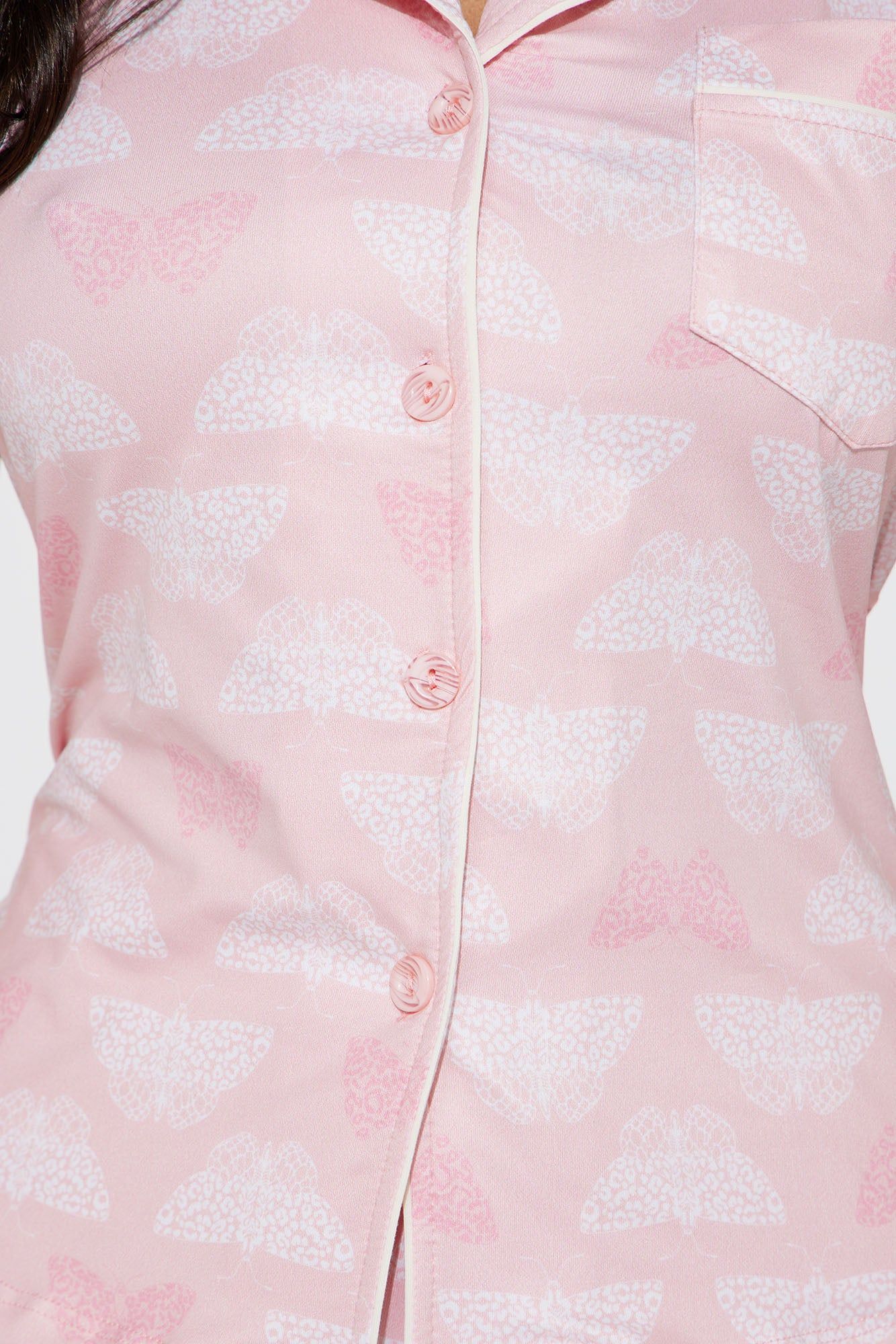 Chasing Butterflies PJ Short Set - Pink sold by Fashion Nova product image thumbnail 3