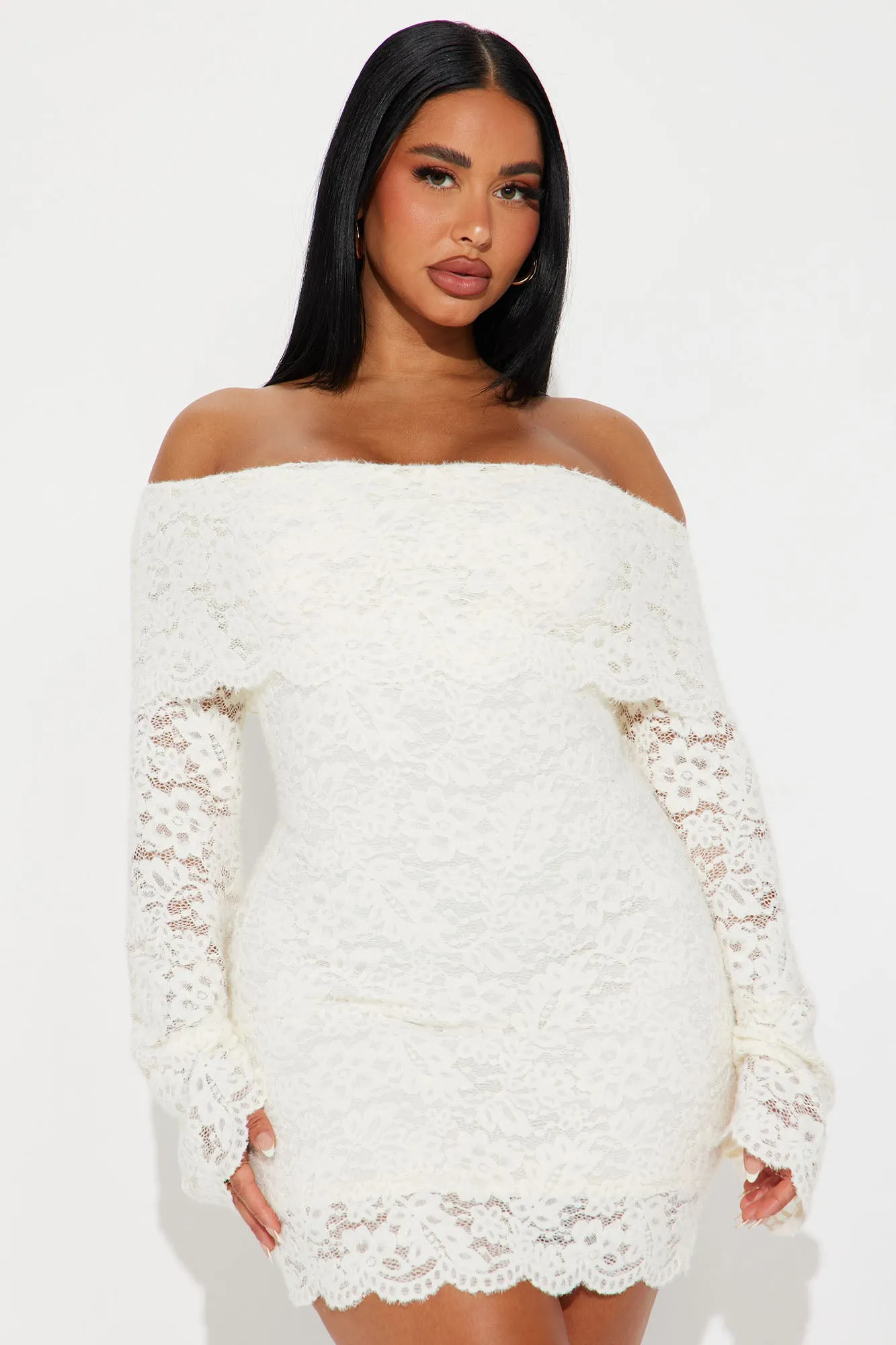 Aurelia Lace Mini Dress - Ivory sold by Fashion Nova product image thumbnail 2