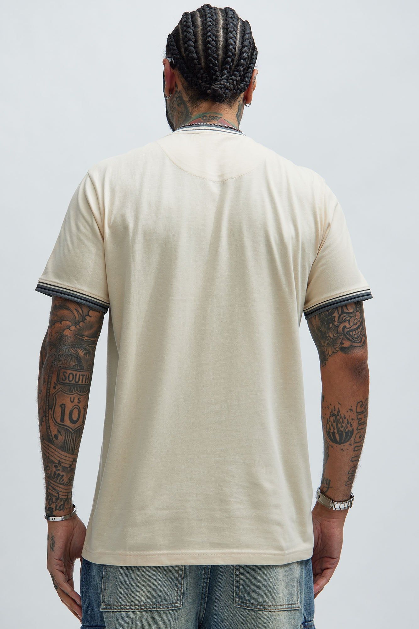 On The C Short Sleeve Tee - Cream sold by Fashion Nova product image thumbnail 4