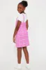 Mini Plaid Over Stripes Dress Set - Pink sold by Fashion Nova