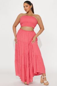 Lost In Paradise Skirt Set - Orange sold by Fashion Nova
