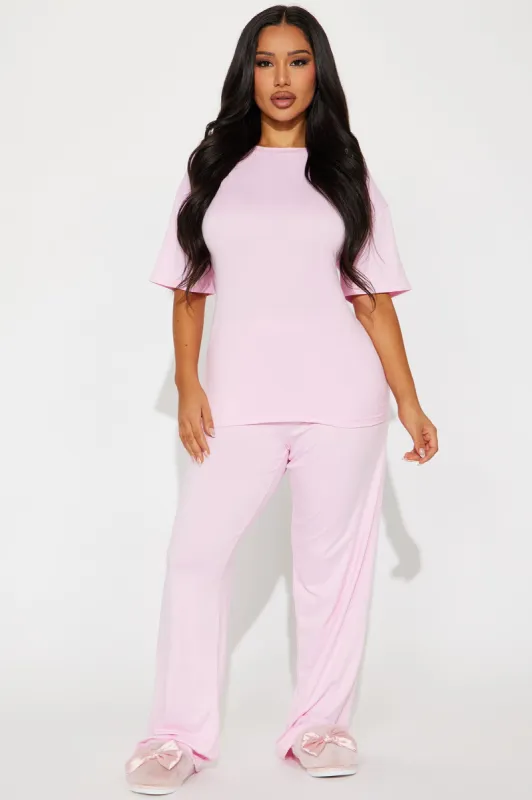 Relax Mood PJ Pant Set - Pink sold by Fashion Nova