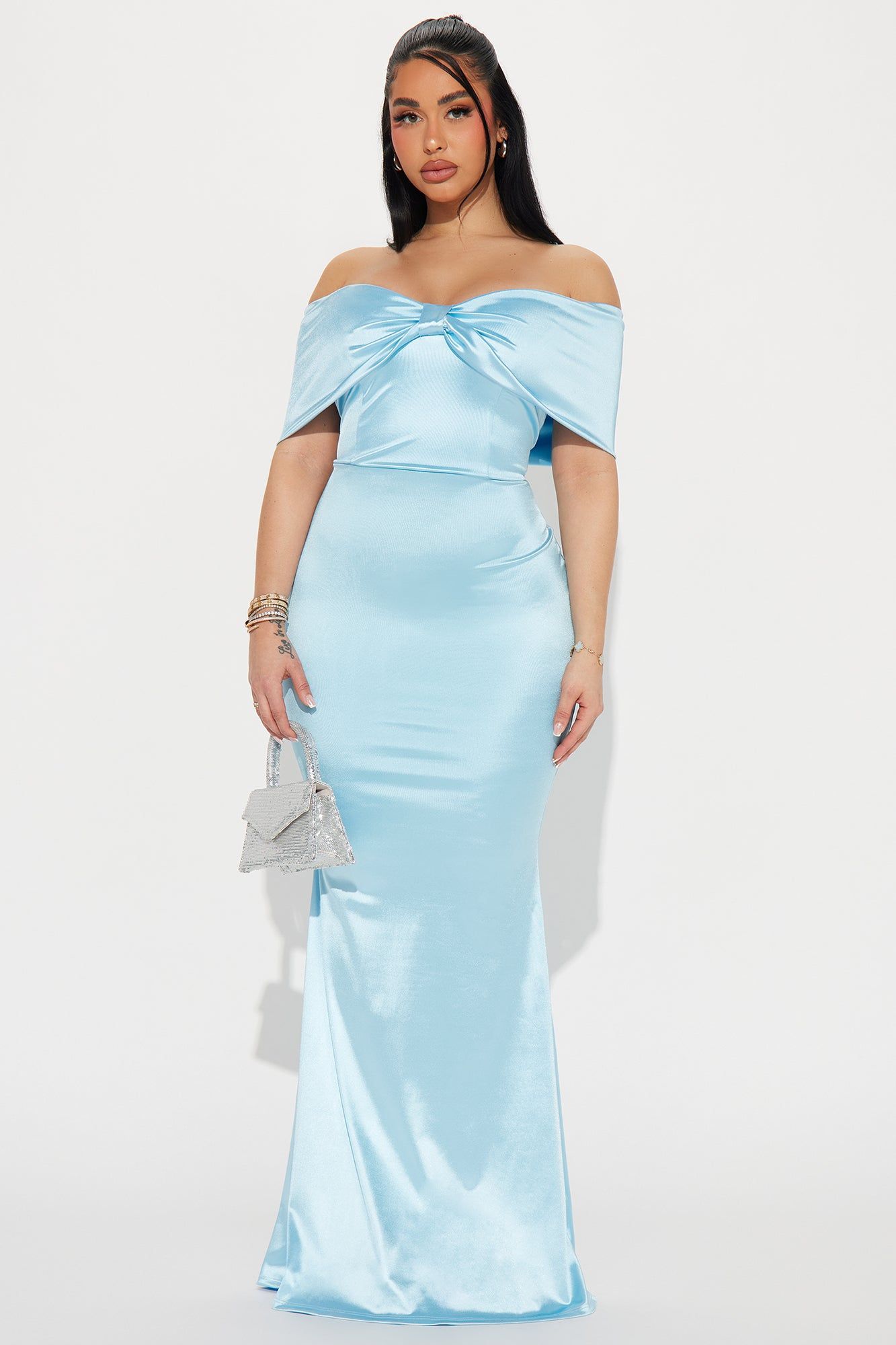 Simple and Sweet Gown - Light Blue sold by Fashion Nova