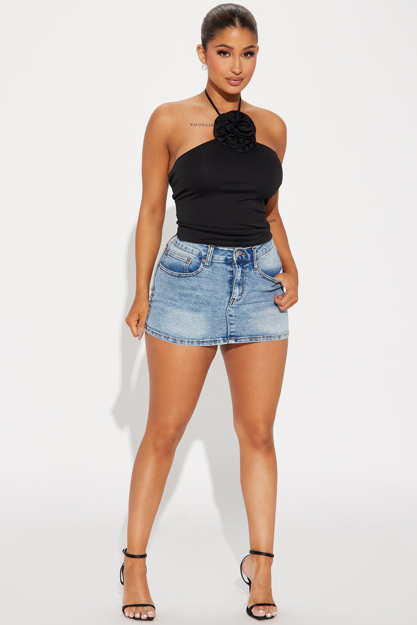Roselle Halter Top - Black sold by Fashion Nova product image thumbnail 2