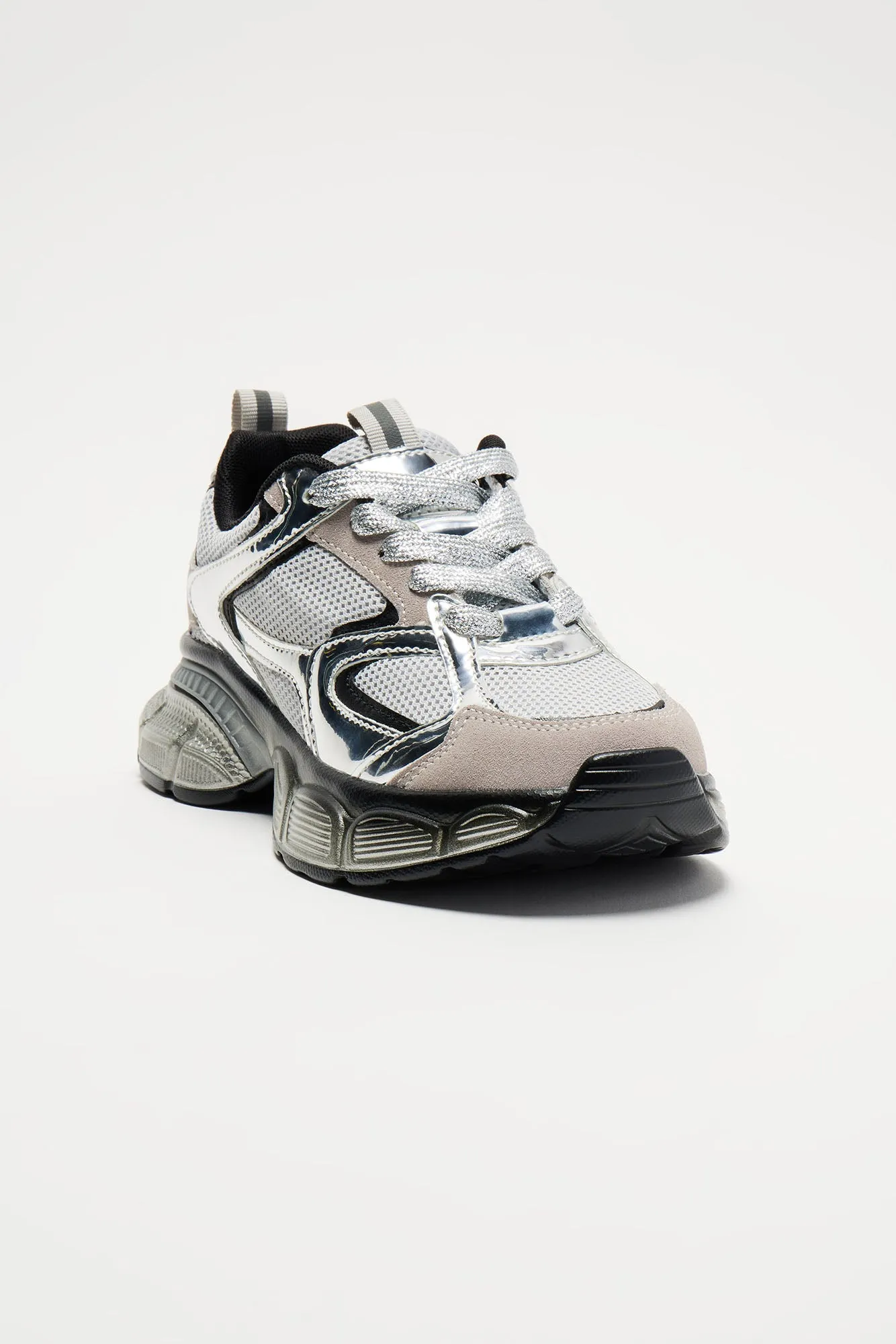 Right Direction Platform Sneakers - Silver sold by Fashion Nova product image thumbnail 4