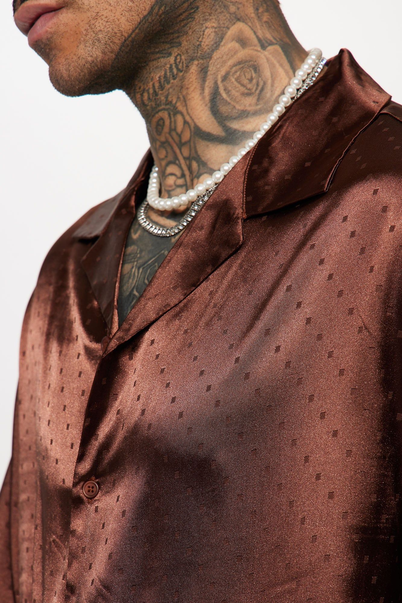 Windows Silky Cuban Shirt - Brown sold by Fashion Nova product image thumbnail 4