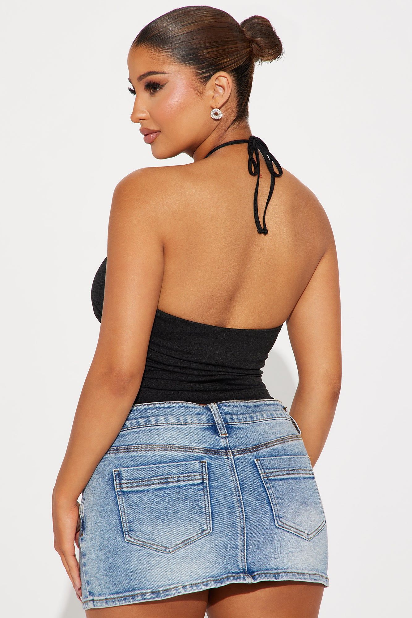 Roselle Halter Top - Black sold by Fashion Nova product image thumbnail 3