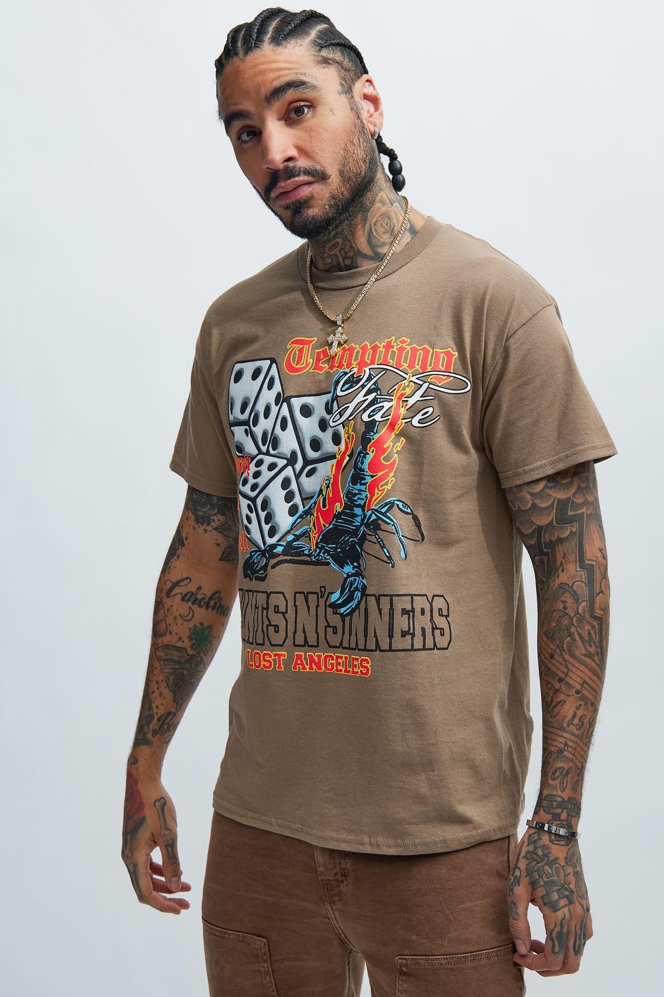 Fate Wishing Short Sleeve Tee - Tan sold by Fashion Nova