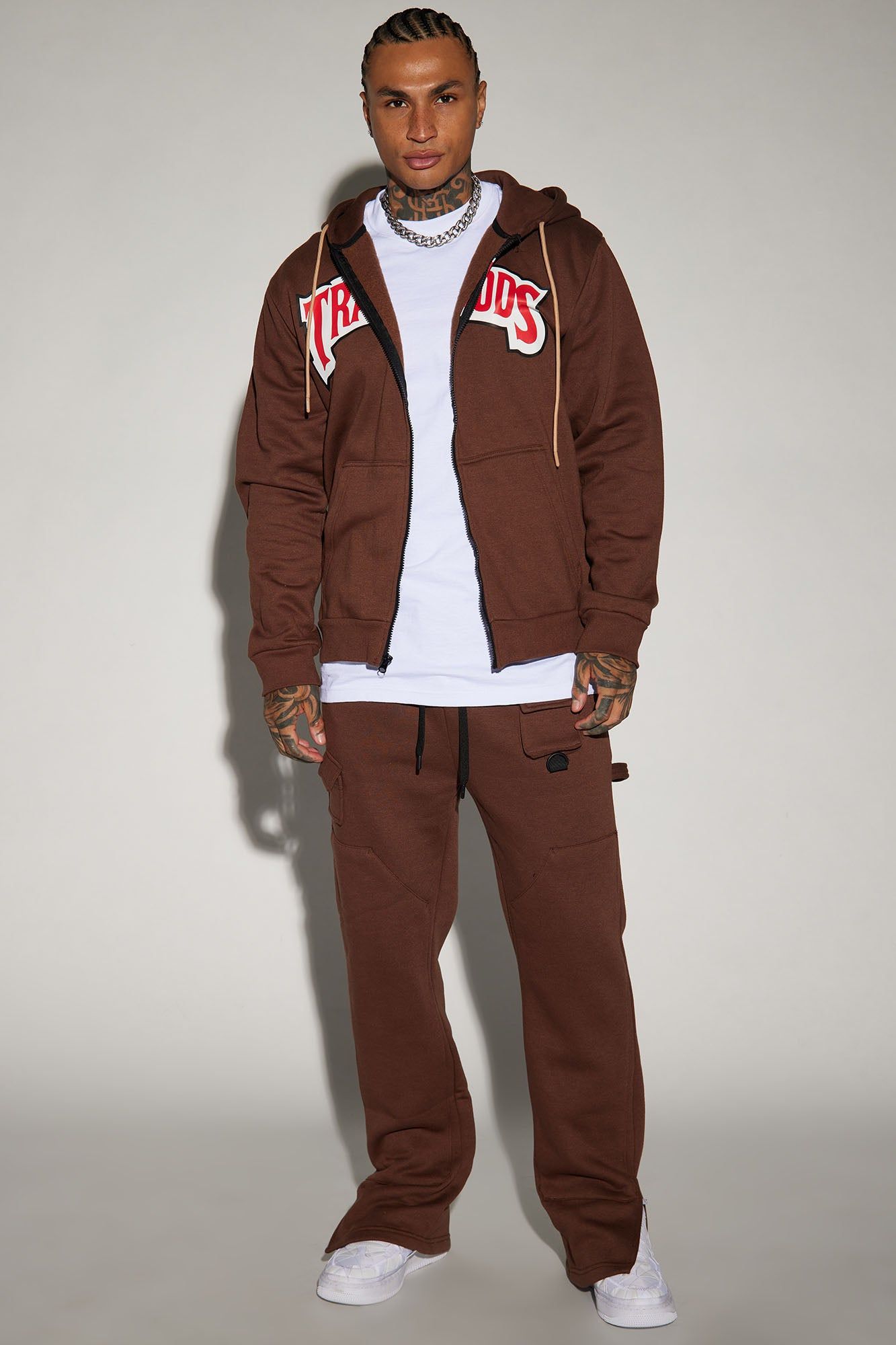 Trapwoods Zip Hoodie - Brown sold by Fashion Nova product image thumbnail 2