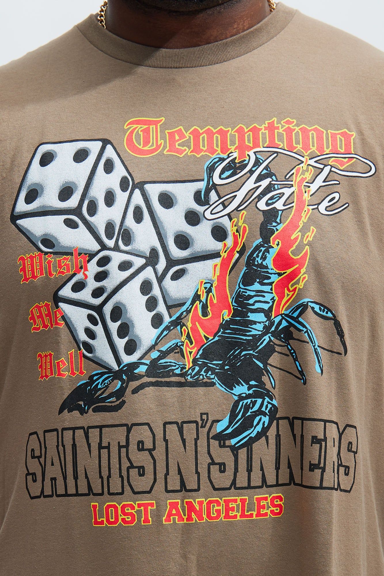 Fate Wishing Short Sleeve Tee - Tan sold by Fashion Nova product image thumbnail 3