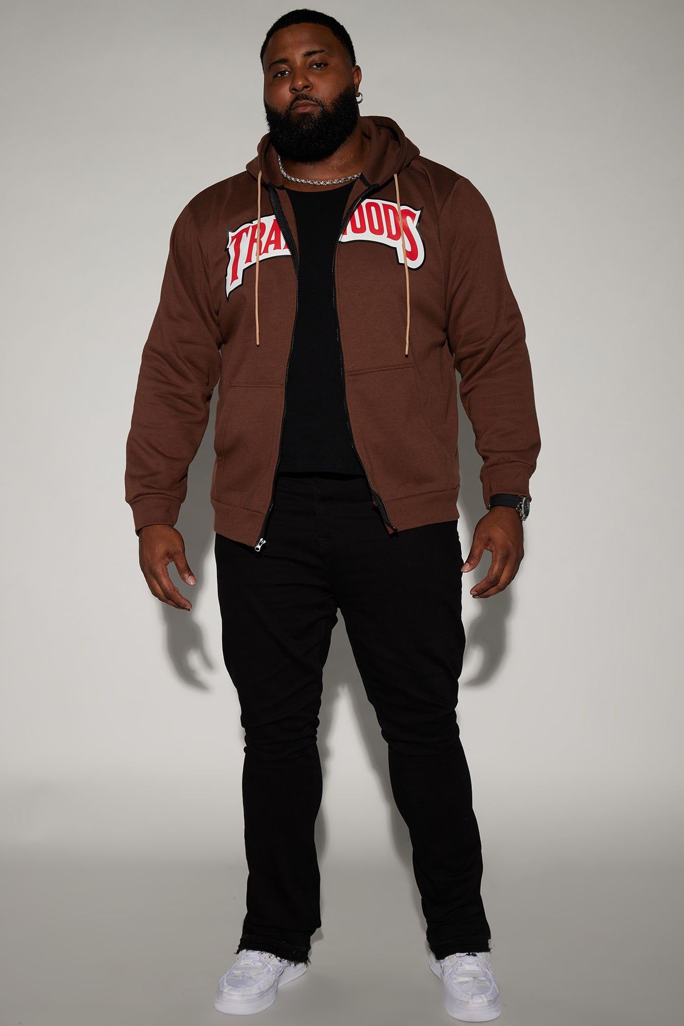 Trapwoods Zip Hoodie - Brown sold by Fashion Nova product image thumbnail 5