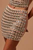 Beverly Embellished Mini Skirt - Nude sold by Fashion Nova
