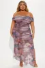 Starry Eyes Mesh Maxi Dress - Purple/combo sold by Fashion Nova
