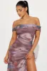 Starry Eyes Mesh Maxi Dress - Purple/combo sold by Fashion Nova