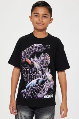 Mini GI Joe Storm Shadow Oversized Short Sleeve Tee - Black sold by Fashion Nova