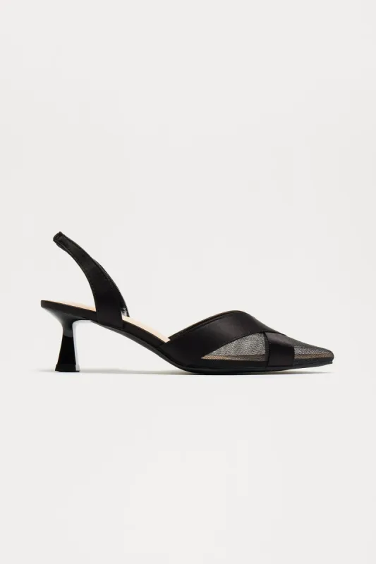 Wynona Slingback Pumps - Black sold by Fashion Nova