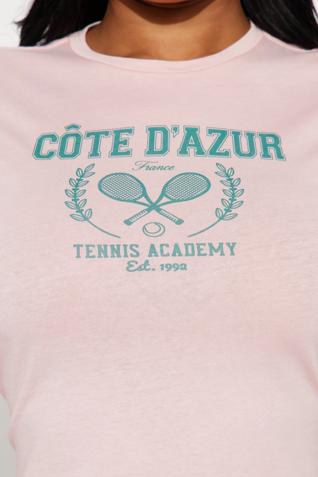 Cote D'Azur Tennis Academy Tee - Pink sold by Fashion Nova product image thumbnail 3