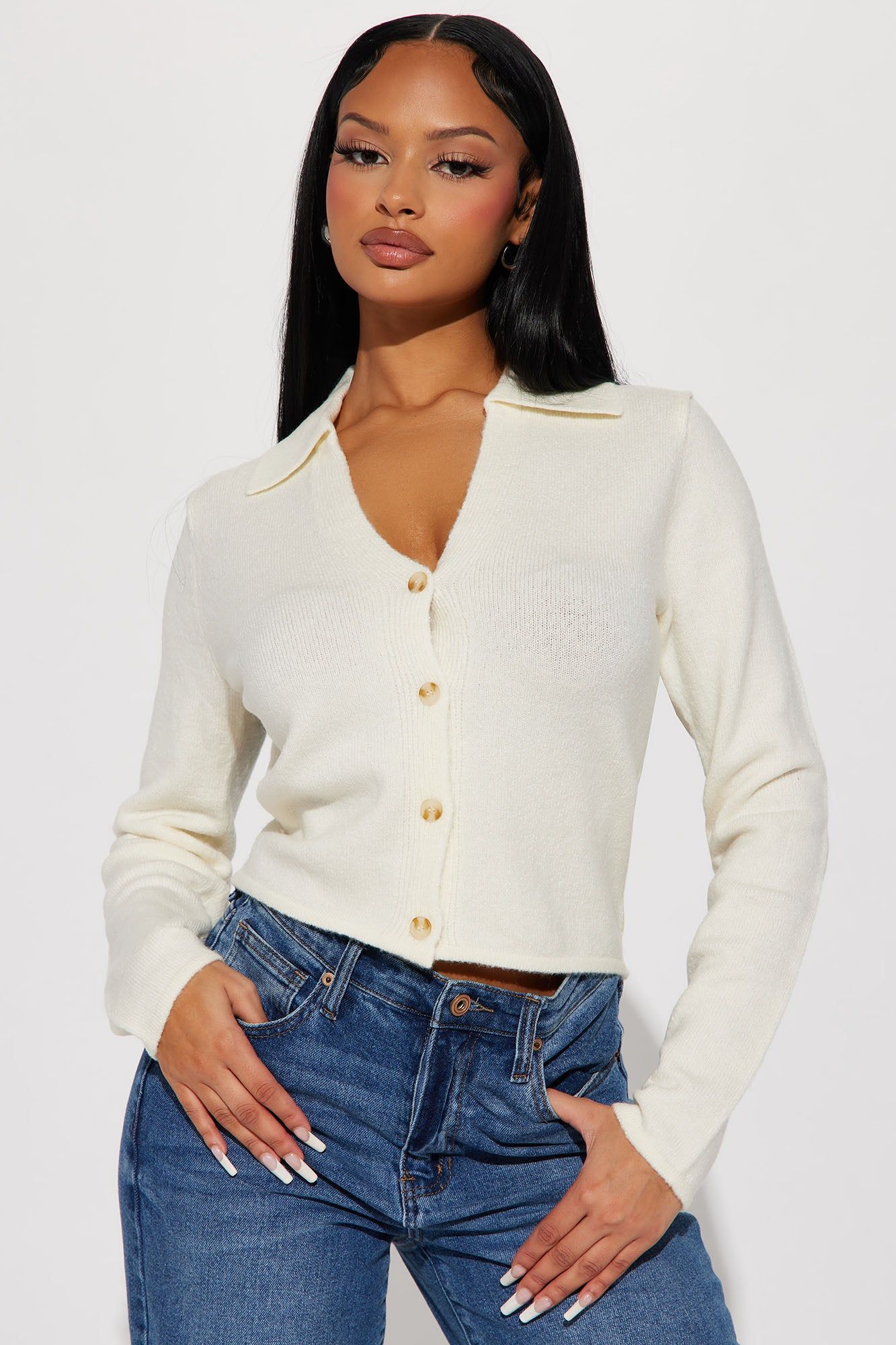Irina Cardigan - Cream sold by Fashion Nova