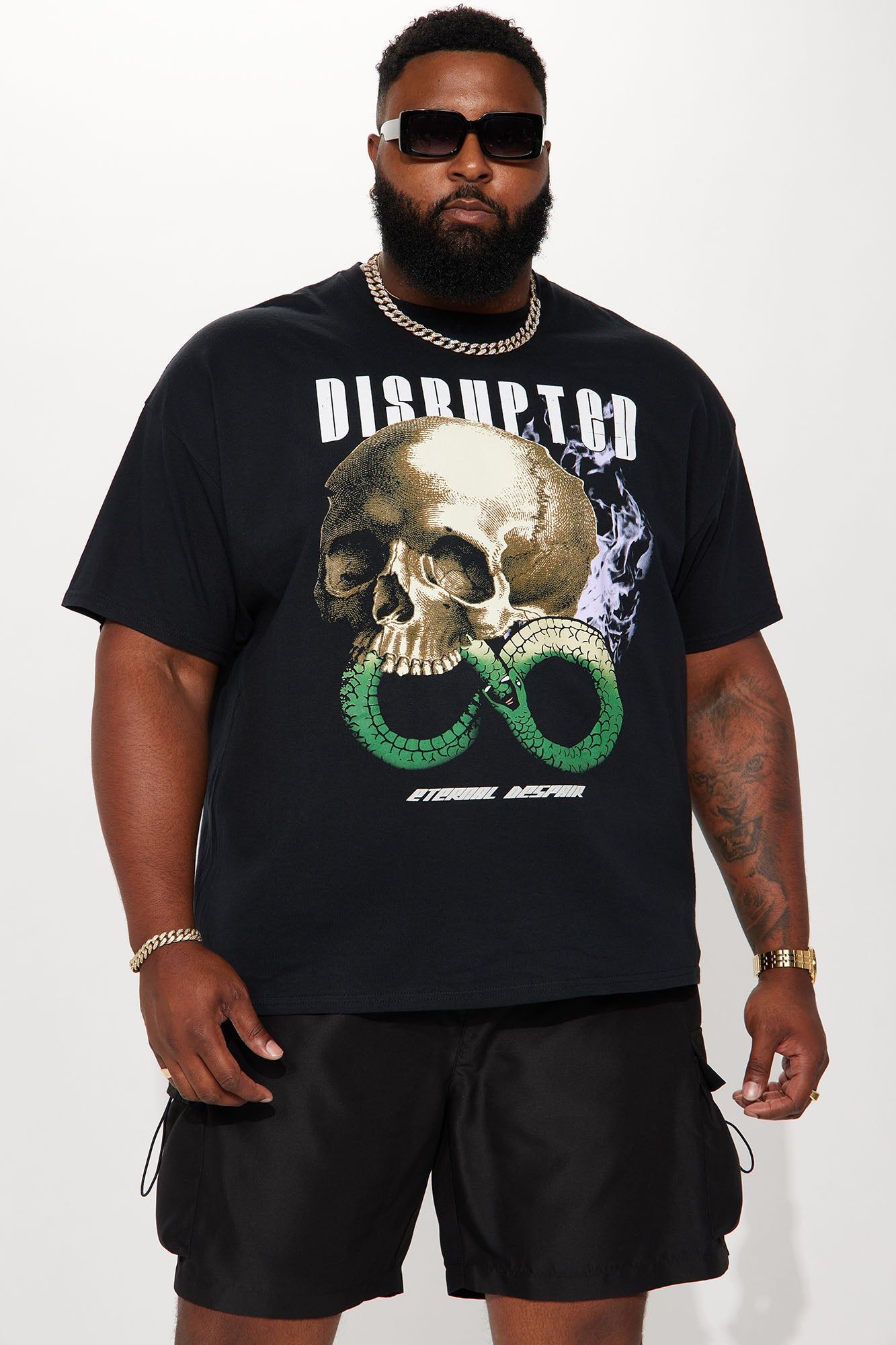 Disrupted Short Sleeve Tee - Black sold by Fashion Nova product image thumbnail 2