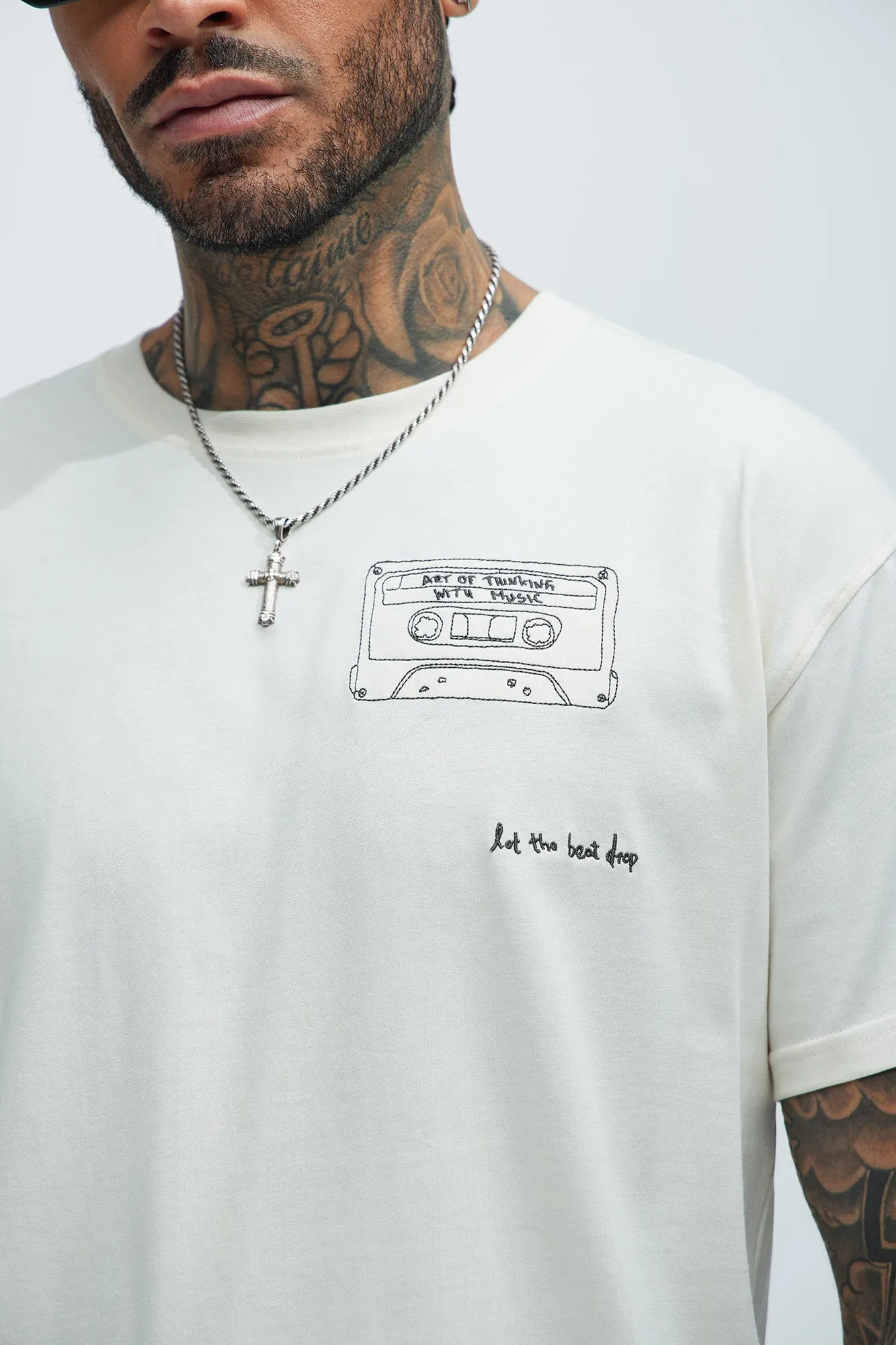 World Music Concert Short Sleeve Tee - Cream sold by Fashion Nova product image thumbnail 3