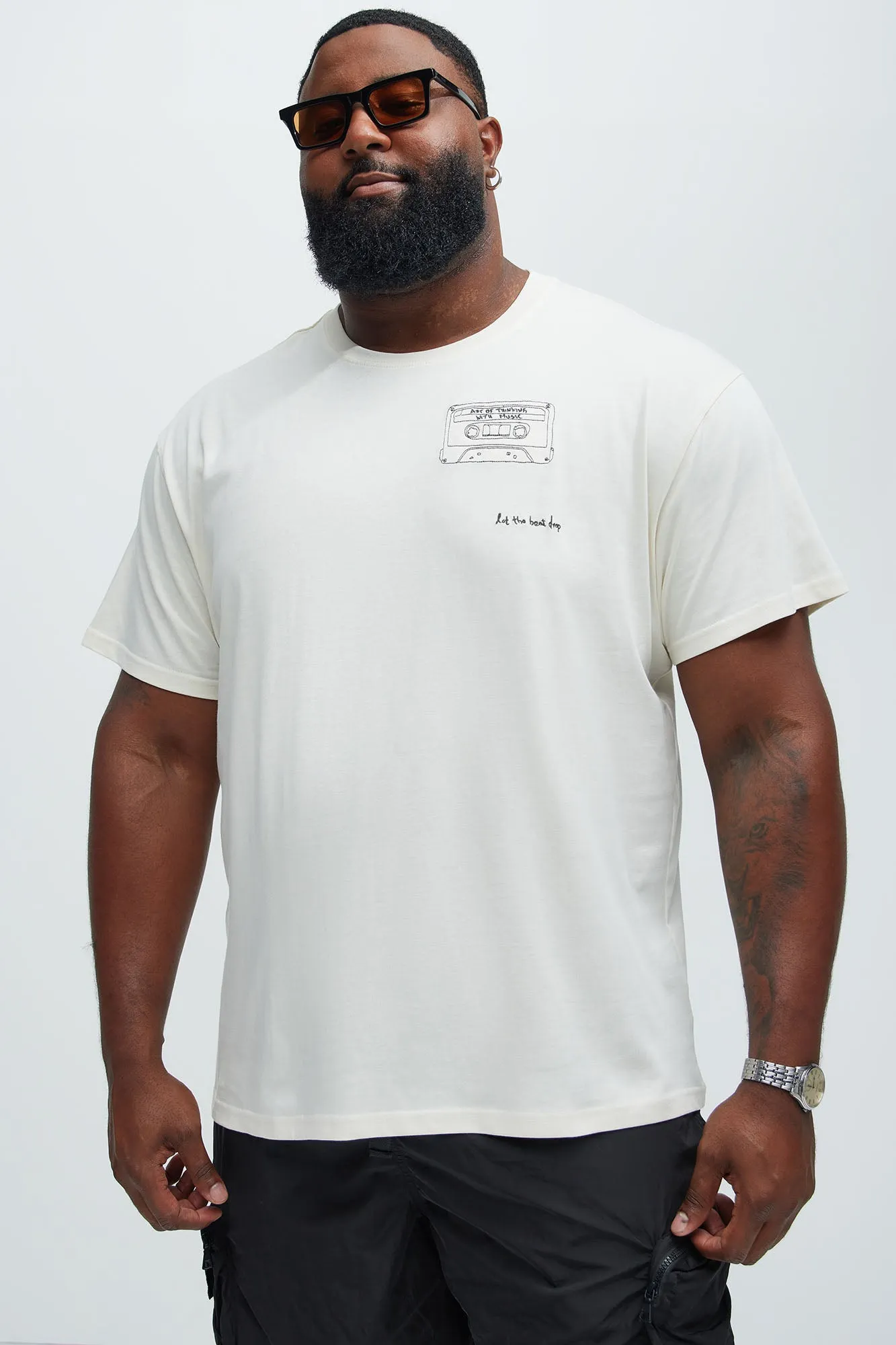 World Music Concert Short Sleeve Tee - Cream sold by Fashion Nova product image thumbnail 5